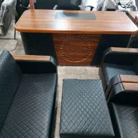 میز مدیریتی ومبل اداری۲متری مدل خزر|دفتر کار|رشت, فرودگاه سردار جنگل رشت|دیوار