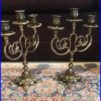 آینه شمعدان برنز قدیمی|آینه|تهران, گیشا (کوی نصر)|دیوار