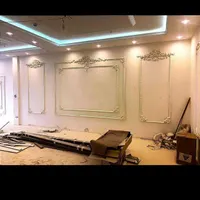 .گچبری  قاب بندی دیوار وابزار.و لکه گچ|خدمات پیشه و مهارت|مشهد, امیریه|دیوار