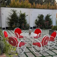 صندلی باغی فلزی گل برگ|مبلمان خانگی و میز عسلی|شیراز, قالیشویی|دیوار