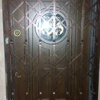 درب آکاردئونی.نرده.حفاظ.شاخ گوزنی.جوشکاری|مصالح و تجهیزات ساختمان|اسلام‌شهر, |دیوار
