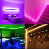 ریسه نواری 5050 RGB مولتی کالر 16رنگ 12v نورپردازی|ریسه و چراغ تزئینی|کرج, ساسانی|دیوار