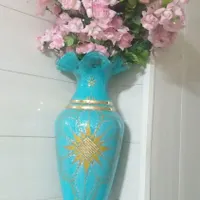 دو دسته گل ودو عدد گلدان|گل مصنوعی|لنجان, |دیوار