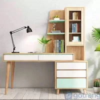 میز تحریر تمام چوب طبیعی گل نیلوفری|میز تحریر و کامپیوتر|تهران, جوانمردان (اندیشه)|دیوار