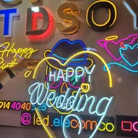 تابلو ال ای دی نئون نیون سیلیکونی شفاف شیشه ای|فروشگاه و مغازه|تبریز, |دیوار