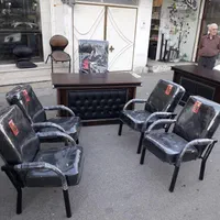 ست میز صندلی اداری دوبل