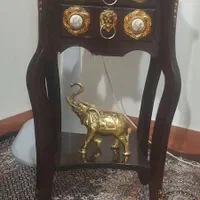 میز تلفن چوبی