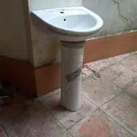 روشویی سفیدوطرح دار