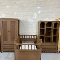 سرویس چوب رنگ الارو2 سیسمونی فسقلی|اسباب و اثاث بچه|مشهد, توس|دیوار