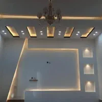 **کناف دورباکس نقاشی ساختمان بتونه تی وی وال**