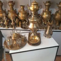 منقل سماوری برنجی زغالی ذغالی سماور آتیک گازی|صنایع دستی و سایر لوازم تزئینی|قزوین, |دیوار