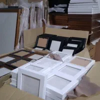 قاب عکس سفید اندازه 13 در 18 با رنگبندی|تابلو، نقاشی، عکس|کرج, گوهردشت|دیوار
