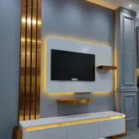 تی وی روم میز دیواری mdf مدرن ترمو وود تاپ شیت|میز تلویزیون|اهواز, شریعتی جنوبی|دیوار