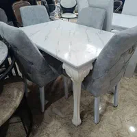 نهارخوری شرکتی پایه فلزی مدل خراطی|میز و صندلی غذاخوری|کاشان, |دیوار