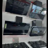 هود دوشیشه تک شیشه روکار توکار اجاق گاز سینک