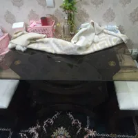 میز نهارخوری 4نفره کاملا سالم و ویترین   قهوه ای|میز و صندلی غذاخوری|تهران, شهید رجایی|دیوار