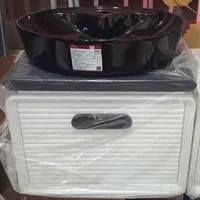 روشویی کابینتی دو رنگ|لوازم سرویس بهداشتی|همدان, |دیوار