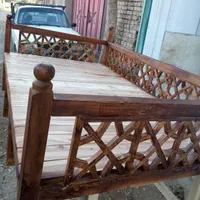 تخت سنتی گره چینی چوبی|تخت و سرویس خواب|همدان, |دیوار