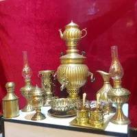 منقل سماوری شب نشین برنجی زغالی ذغالی سماور گازی|کلکسیون اشیاء عتیقه|اهواز, رسالت|دیوار