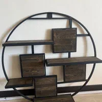 دکور دیواری چوب و فلز