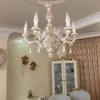 لوستر تمام چینی گل برجسته|لوستر و چراغ آویز|تهران, نیروی هوایی (پیروزی)|دیوار