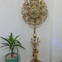 ساعت ایستاده ساعت دیواری کنارسالنی برنجی|ساعت دیواری و تزئینی|مشهد, طلاب|دیوار