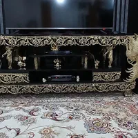 فروش یک عدد میز تلویزیون ویک عدد آیین وکنسول برنج|مبلمان خانگی و میز عسلی|شاهدشهر, |دیوار