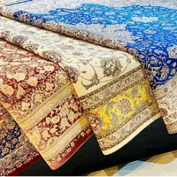 فرش ابریشم کاشان(ماشینی)