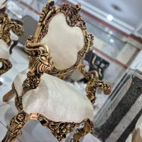 مبل سلطنتی ۹نفره دسته چوبی پرکار