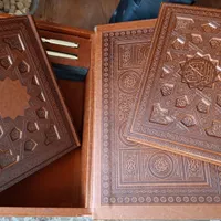 یک جلد قرآن بسیارنفیس بهمراه دیوان حافظ|کتاب و مجله مذهبی|کرج, شهرک جهان‌نما|دیوار