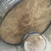 طبل دری بزرگ ۱متره و طبل دری کوچک