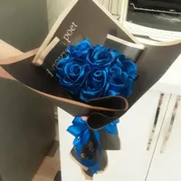 دسته گل روبانی