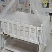 تخت و گهواره چوبی / مدل کلاسیک / سیسمونی / نوزاد