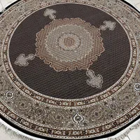 فرش گرد ماشینی ۱۰۰۰ شانه پشمی نادر تبریز|فرش|تبریز, |دیوار