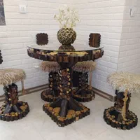 میز غذاخوری ۴نفره ناهار خوری سنتی نهارخوری جنگلی|میز و صندلی غذاخوری|محمدشهر, شهرک صنعتی زیبادشت|دیوار