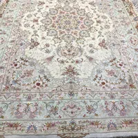 (فرش فرزین)۹متری تک نقشه کیان۴۰رج درحدنوگل ابریشم
