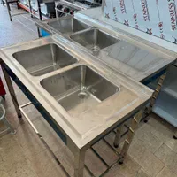 سینک صنعتی/سینک دوقلو/سینک ظرفشویی/سینک استیل|کافی‌شاپ و رستوران|تهران, یافت آباد شمالی|دیوار