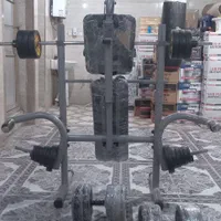 میز پرس تاشو باشگاهی جنس پروفیل محکم ۱۰کاره
