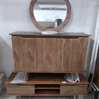 ست آینه کنسول و میز تلویزیون مینیمال* اثاث مارکت|بوفه، ویترین، کنسول|سیرجان, |دیوار