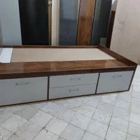 تختخواب یکنفره  کد G641 سه کشو شیک و جدید|تخت و سرویس خواب|مشهد, سرافرازان|دیوار