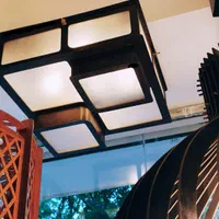 لوستر چوبی سقفی مدل رویال سایز ۴۰|لوستر و چراغ آویز|تبریز, |دیوار