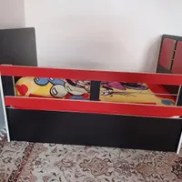 کمد و تخت کودک همراه تشک|تخت و سرویس خواب|مراغه, |دیوار
