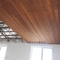 سقف چوب و اجرای سقف چوب ترموود و چوب لنبه