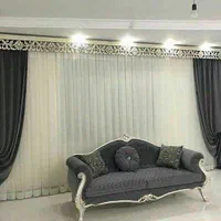 پرده برای پنجره سه متری|پرده، رانر، رومیزی|مشهد, هنرستان|دیوار