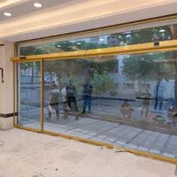 درب اتوماتیک شیشه ای تلسکوپی