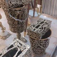 سطل آشغال وجادستمالی /برنجی برنزی|صنایع دستی و سایر لوازم تزئینی|مشهد, خین عرب|دیوار