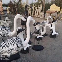 تندیس سبز آبنما گلدان مجسمه فلامینگو دلفین