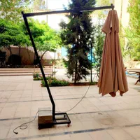 سایبان چتری/ چتر چرخدار تلسکوپی با نورپردازی|عمده‌فروشی|مشهد, وکیل‌آباد|دیوار