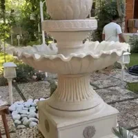 آبنما طبقاتی مجسمه دار فایبرگلاس بتنی گلدان فرشته|مصالح و تجهیزات ساختمان|چالوس, |دیوار