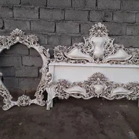 سرویس خواب تمام چوب مدل سه گل|تخت و سرویس خواب|تهران, یافت آباد جنوبی|دیوار